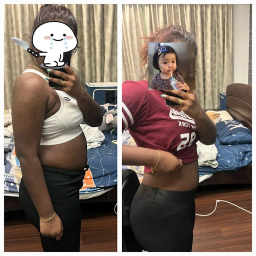 Midsection Waist Shrinkage Collage